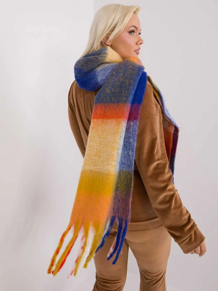 Wool Fashion Italia Šalikas-AT-SZ-2313.31-tamsiai geltonas
