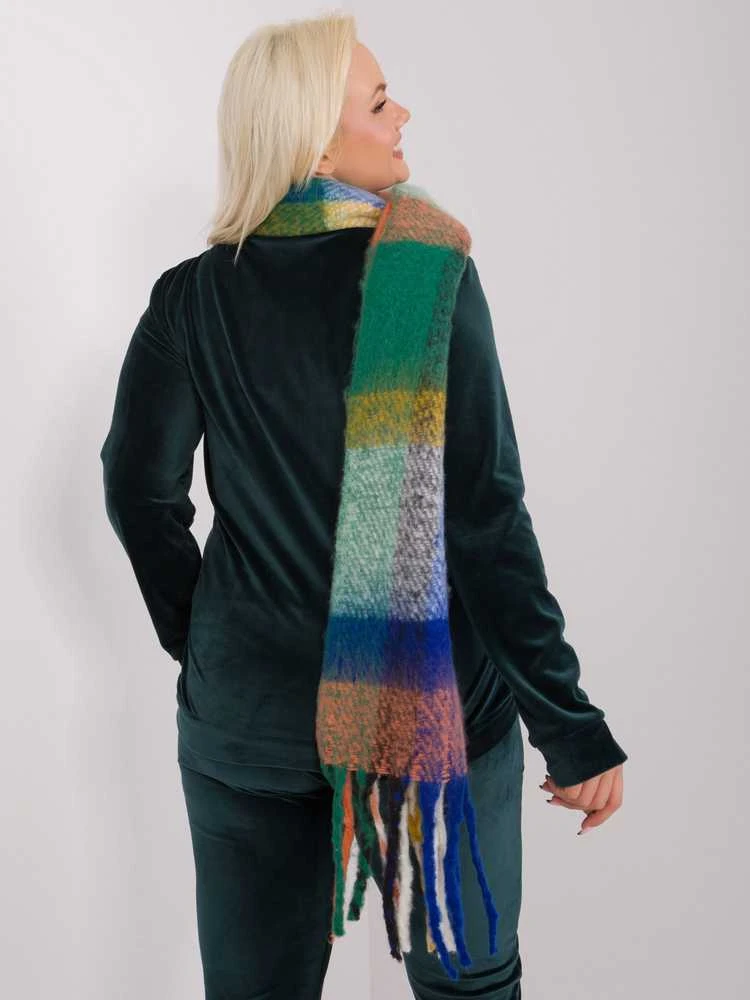 Wool Fashion Italia Šalikas-AT-SZ-2313.31-tamsiai mėlynas