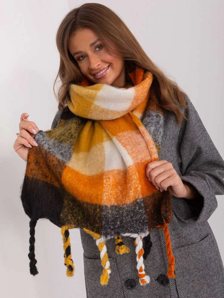 Wool Fashion Italia Šalikas-AT-SZ-2313501.97-juodas