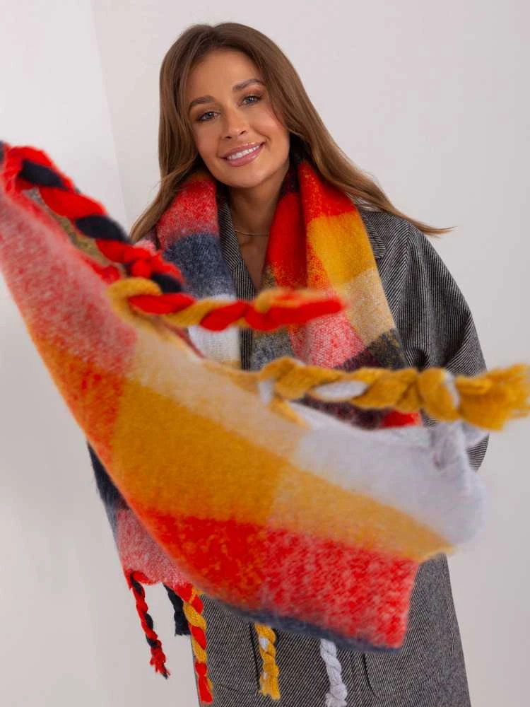 Wool Fashion Italia Šalikas-AT-SZ-2313501.97-raudonas