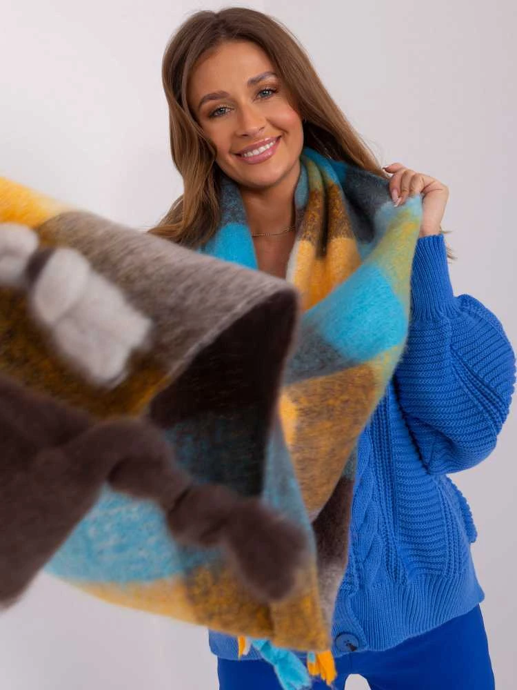 Wool Fashion Italia Šalikas-AT-SZ-2313501.97-rudas