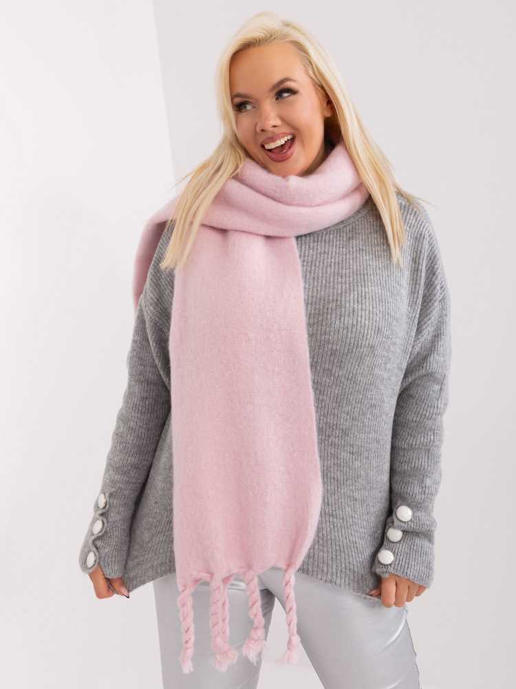 Wool Fashion Italia Šalikas-AT-SZ-2313502.31P-jasny rožinė