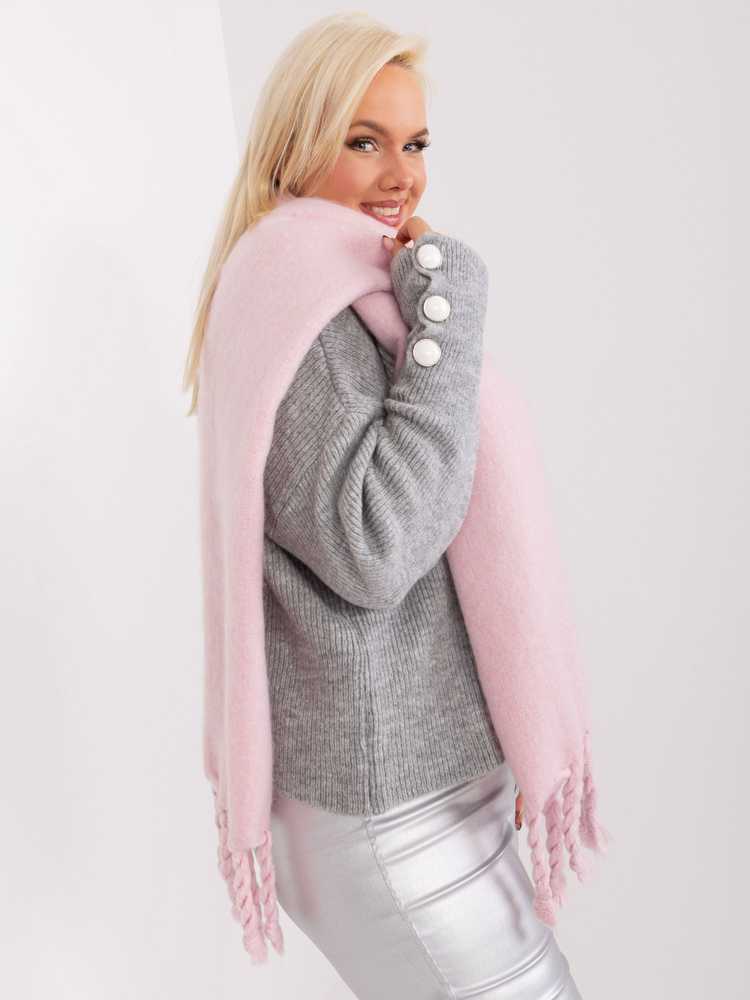 Wool Fashion Italia Šalikas-AT-SZ-2313502.31P-jasny rožinė