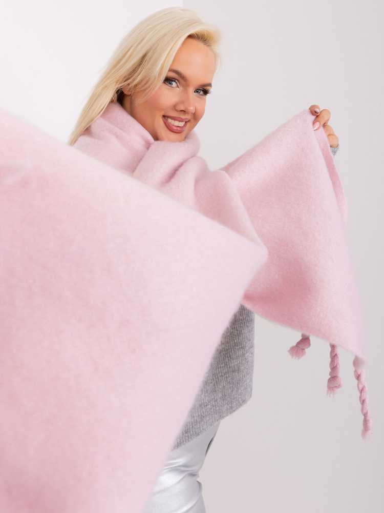 Wool Fashion Italia Šalikas-AT-SZ-2313502.31P-jasny rožinė