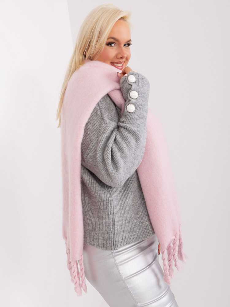 Wool Fashion Italia Šalikas-AT-SZ-2313502.31P-jasny rožinė