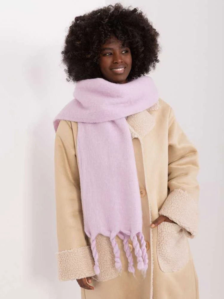 Wool Fashion Italia Šalikas-AT-SZ-2313502.31P-šviesiai violetinė