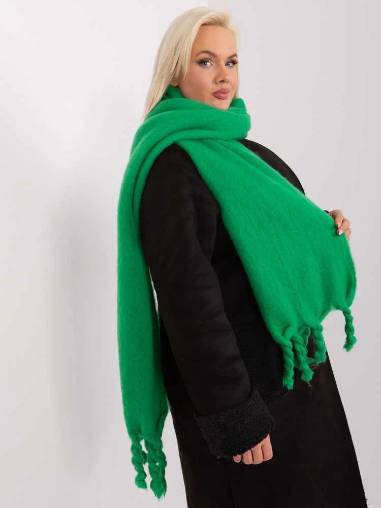 Wool Fashion Italia Šalikas-AT-SZ-2313502.47P-žalias