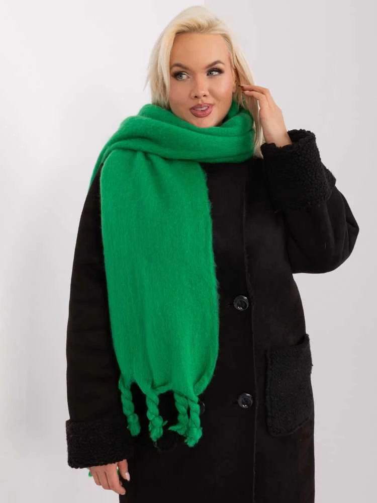 Wool Fashion Italia Šalikas-AT-SZ-2313502.47P-žalias