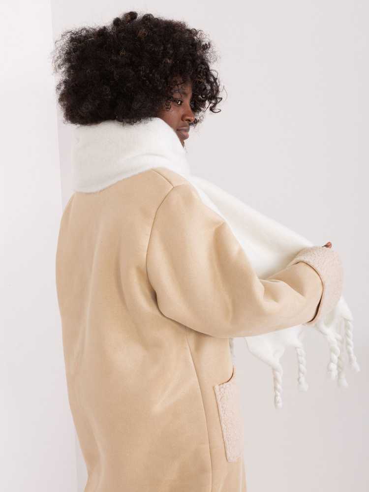Wool Fashion Italia Šalikas-AT-SZ-2313502.63P-baltas