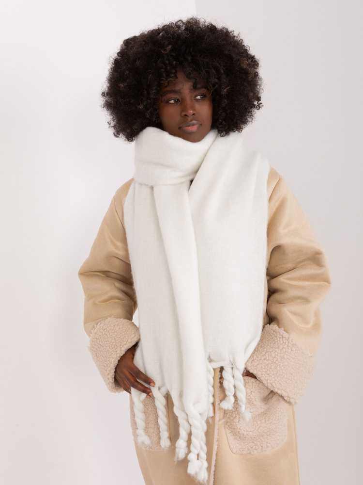 Wool Fashion Italia Šalikas-AT-SZ-2313502.63P-baltas