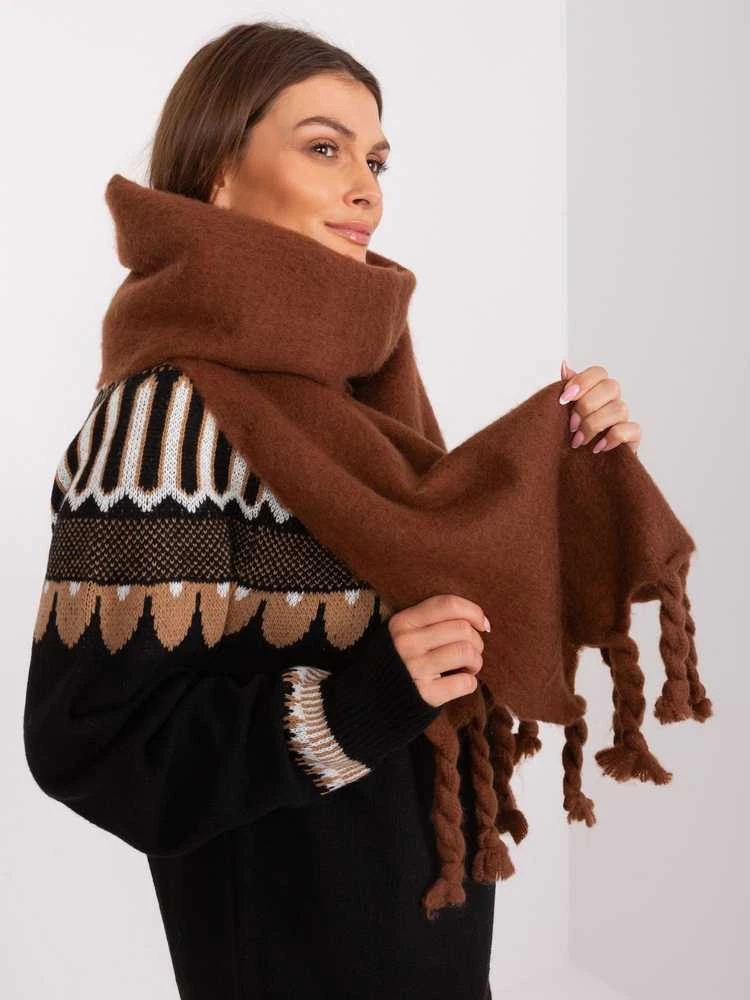 Wool Fashion Italia Šalikas-AT-SZ-2313502.76P-rudas