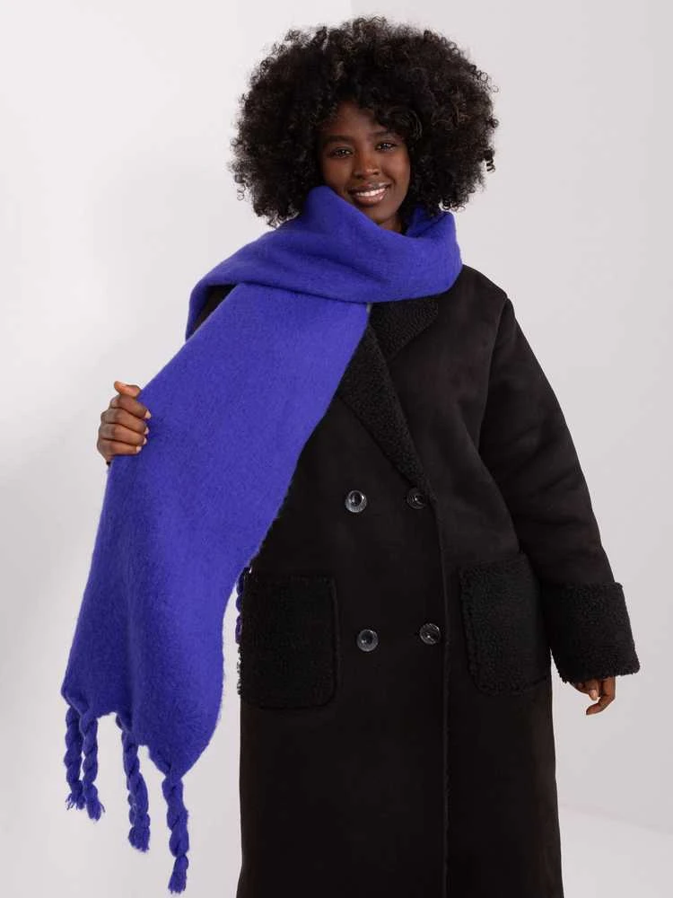 Wool Fashion Italia Šalikas-AT-SZ-2313502.94P-tamsiai violetinis