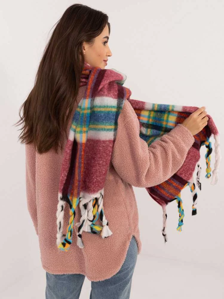 Wool Fashion Italia Šalikas-AT-SZ-231501.03X-bordo