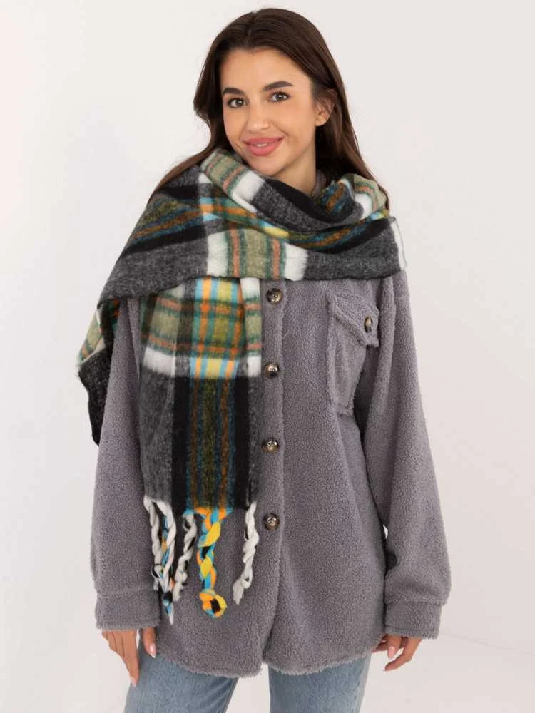 Wool Fashion Italia Šalikas-AT-SZ-231501.49-juodas