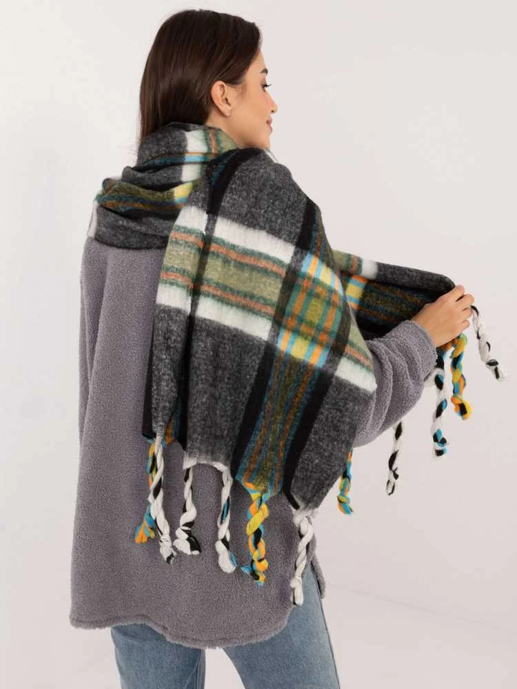 Wool Fashion Italia Šalikas-AT-SZ-231501.49-juodas