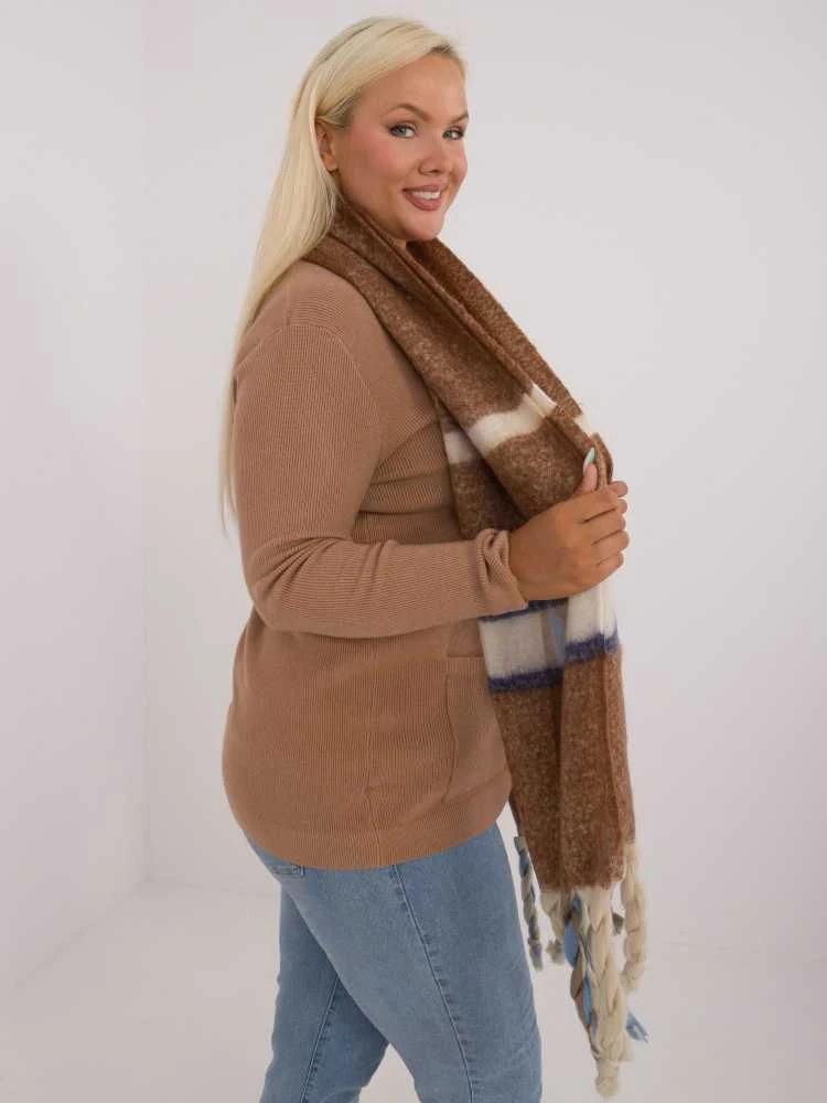 Wool Fashion Italia Šalikas-AT-SZ-2315.33-rudas