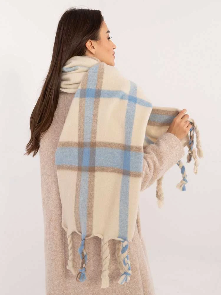 Wool Fashion Italia Šalikas-AT-SZ-2315.33-šviesiai smėlio spalvos