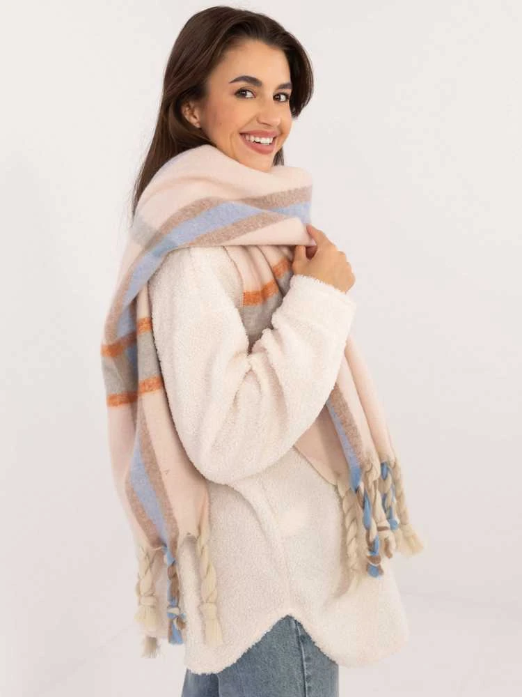 Wool Fashion Italia Šalikas-AT-SZ-2315.33-šviesiai rožinis