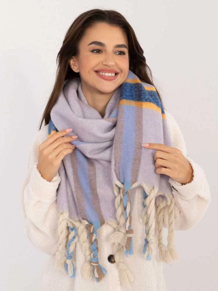 Wool Fashion Italia Šalikas-AT-SZ-2315.33-šviesiai violetinis