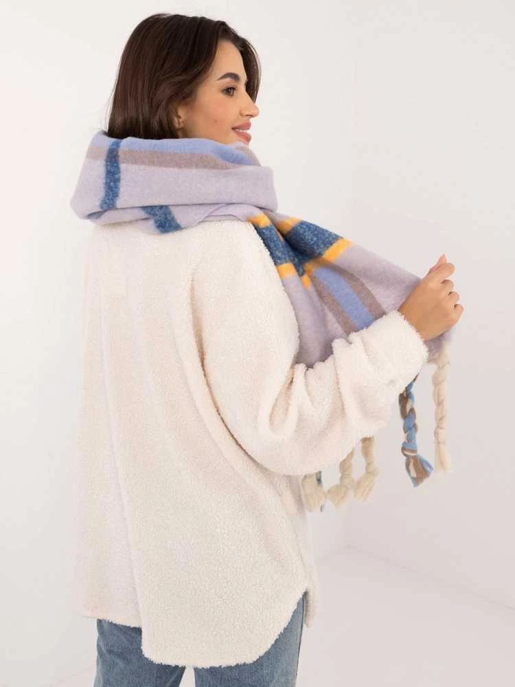 Wool Fashion Italia Šalikas-AT-SZ-2315.33-šviesiai violetinis