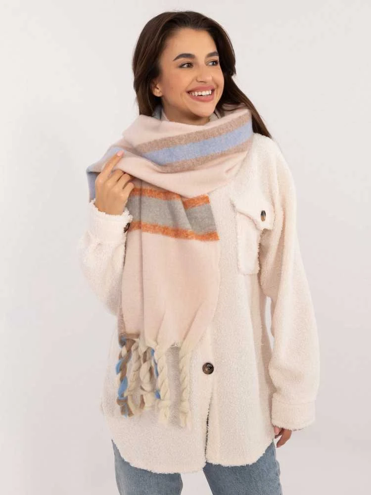Wool Fashion Italia Šalikas-AT-SZ-2315.33-šviesiai rožinis