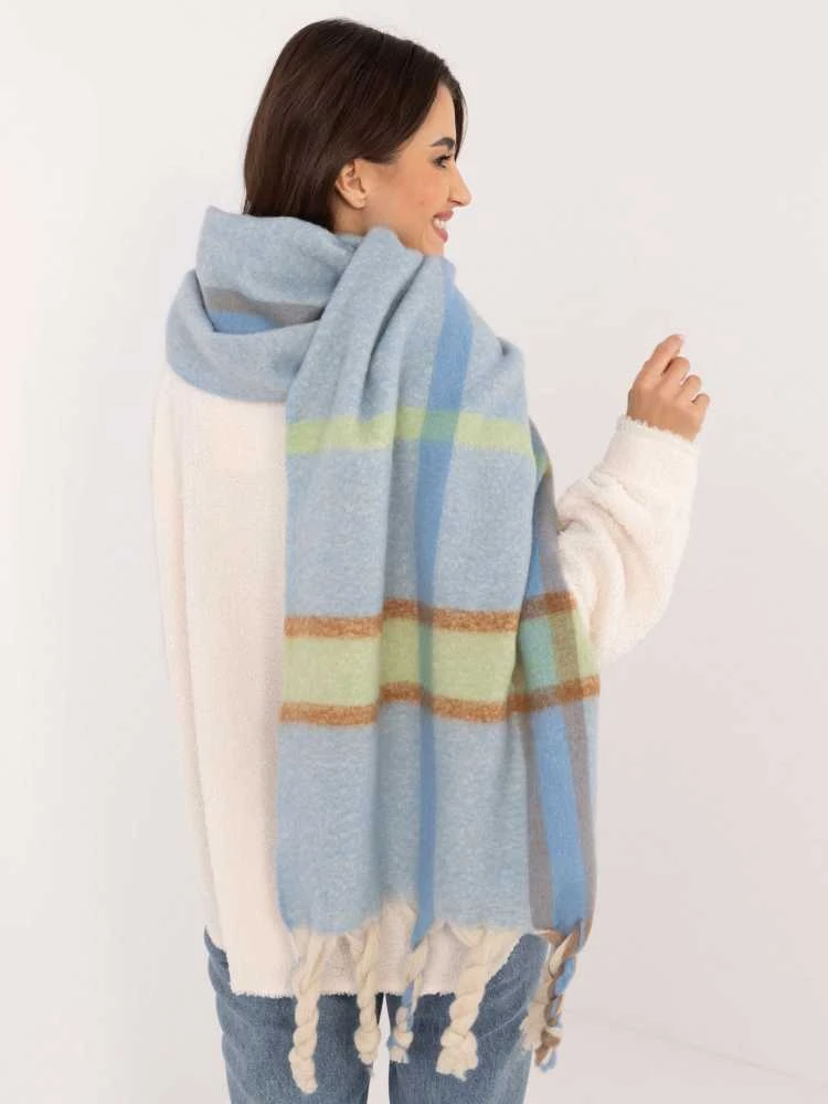 Wool Fashion Italia Šalikas-AT-SZ-2315.33-šviesiai mėlynas