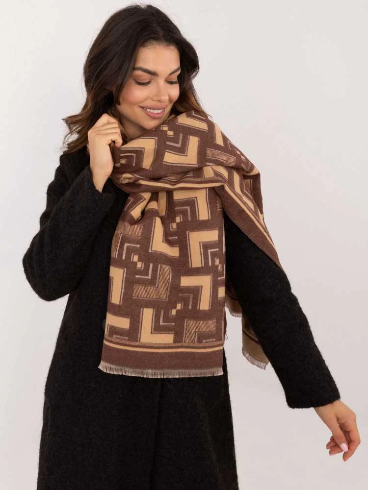 Wool Fashion Italia Šalikas-AT-SZ-23158.32-rudas