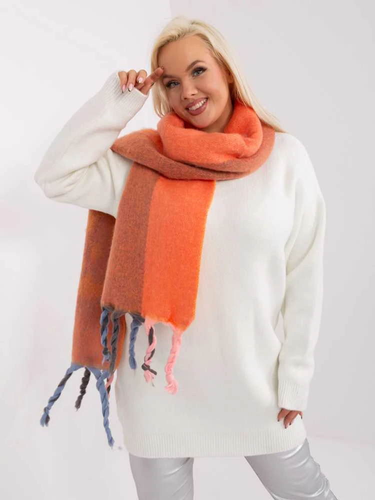 Wool Fashion Italia Šalikas-AT-SZ-2316.01P-oranžinė