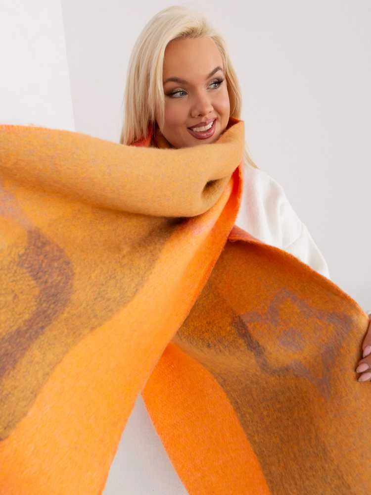 Wool Fashion Italia Šalikas-AT-SZ-2316.01P-oranžinė