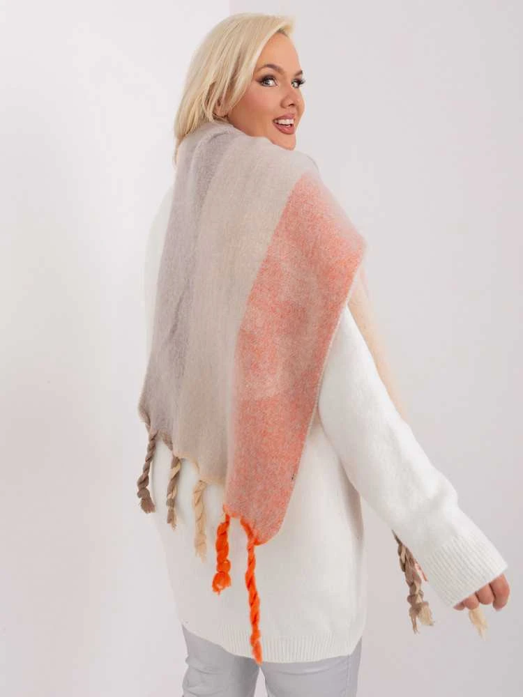 Wool Fashion Italia Šalikas-AT-SZ-2316.01P-šviesiai pilkas