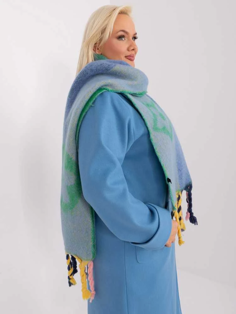 Wool Fashion Italia Šalikas-AT-SZ-2316.10P-žalias