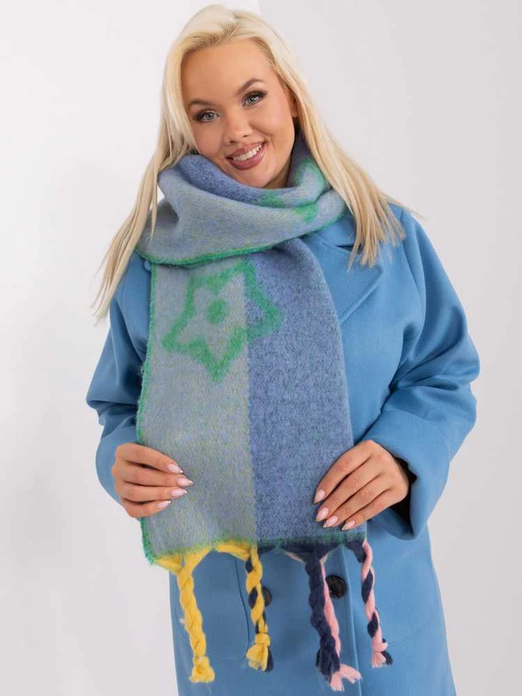 Wool Fashion Italia Šalikas-AT-SZ-2316.10P-žalias