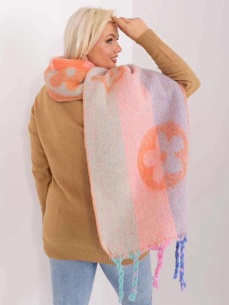 Wool Fashion Italia Šalikas-AT-SZ-2316.44P-oranžinė