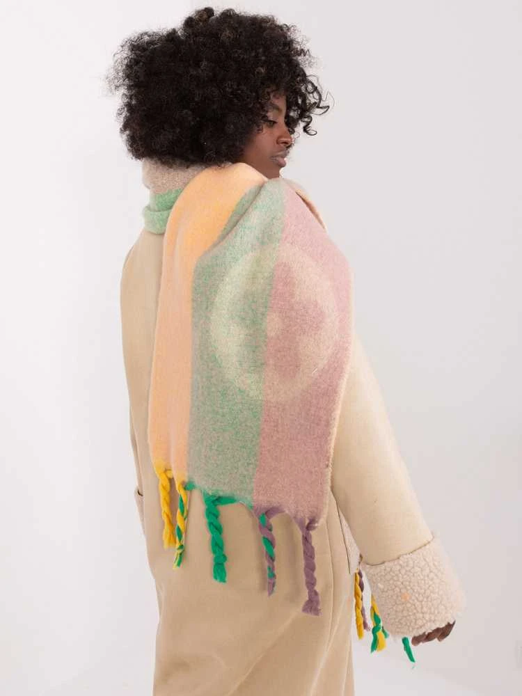 Wool Fashion Italia Šalikas-AT-SZ-2316.44P-smėlio spalvos
