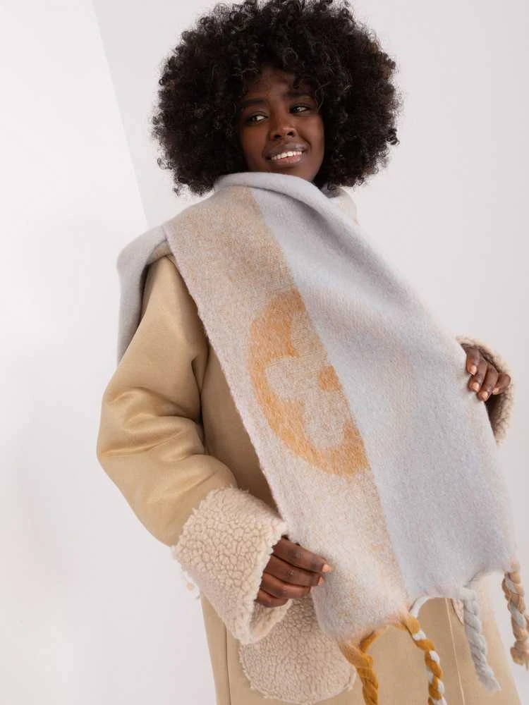 Wool Fashion Italia Šalikas-AT-SZ-2316.44P-šviesiai rožinis