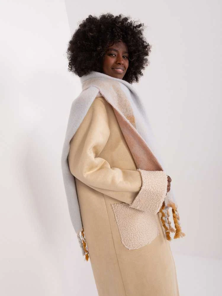 Wool Fashion Italia Šalikas-AT-SZ-2316.44P-šviesiai rožinis