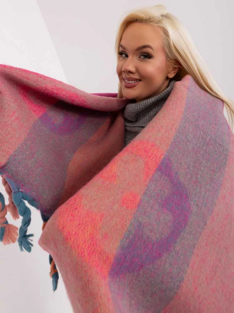 Wool Fashion Italia Šalikas-AT-SZ-2316.79-fuksija