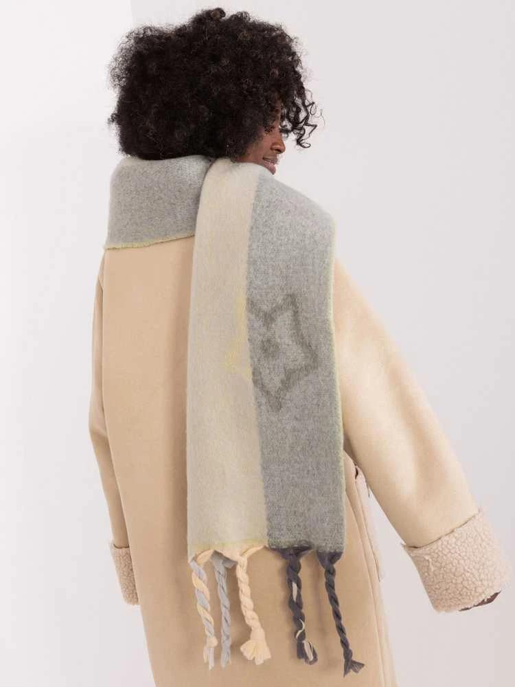 Wool Fashion Italia Šalikas-AT-SZ-2316.79-šviesiai žalias