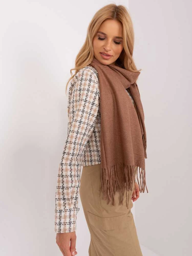 Wool Fashion Italia Šalikas-AT-SZ-23185.62P-rudas