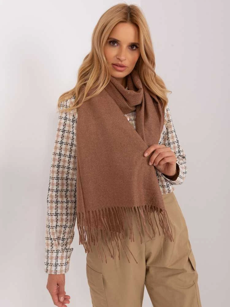 Wool Fashion Italia Šalikas-AT-SZ-23185.62P-rudas