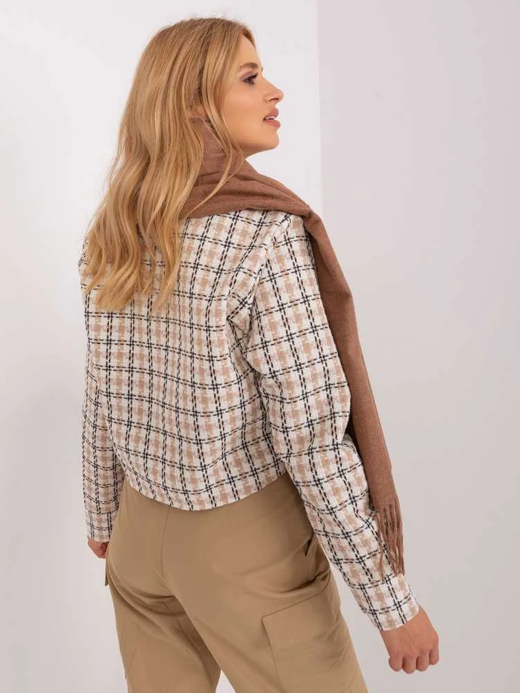 Wool Fashion Italia Šalikas-AT-SZ-23185.62P-rudas