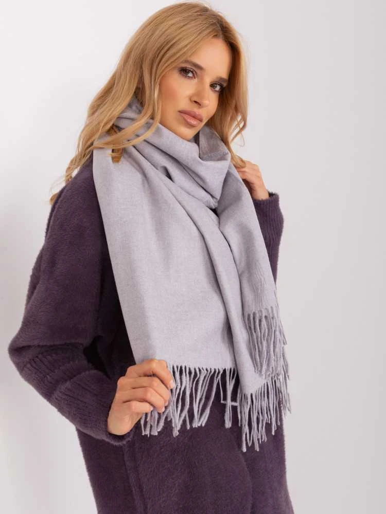 Wool Fashion Italia Šalikas-AT-SZ-23185.73P-šviesiai violetinis