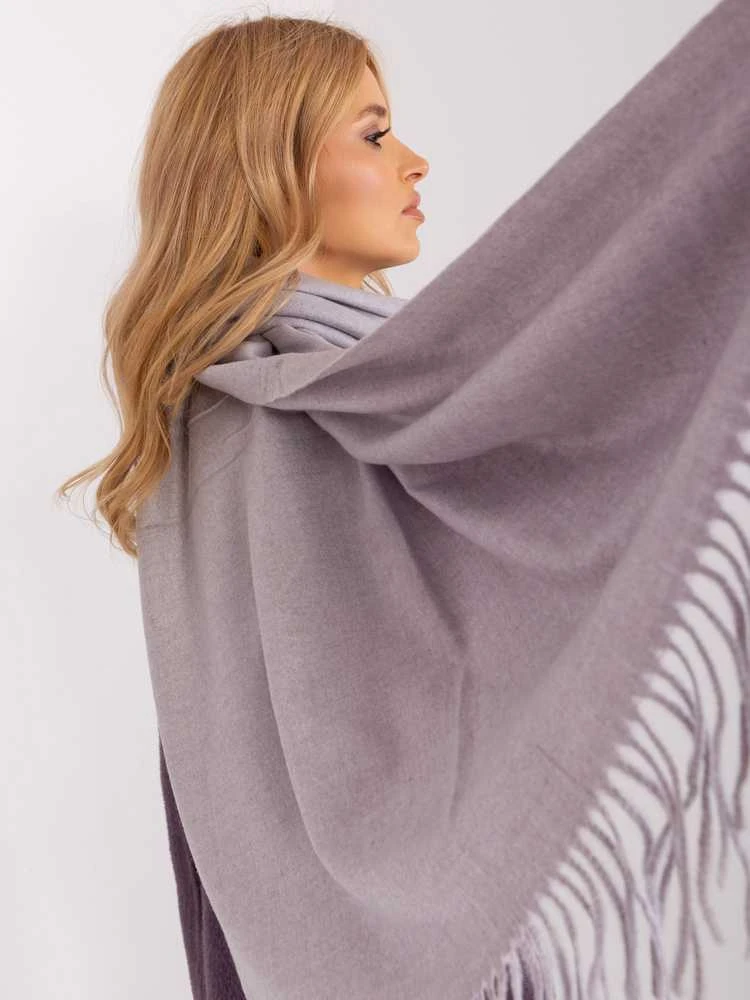 Wool Fashion Italia Šalikas-AT-SZ-23185.73P-šviesiai violetinis