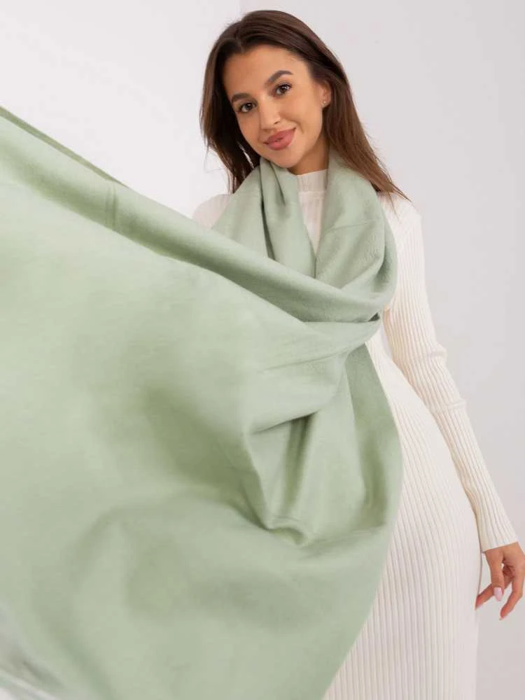 Wool Fashion Italia Šalikas-AT-SZ-23185.90P-pistacijos