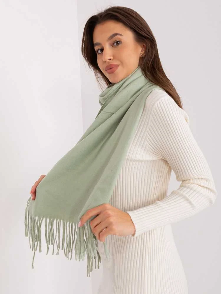 Wool Fashion Italia Šalikas-AT-SZ-23185.90P-pistacijos