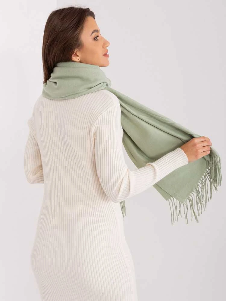 Wool Fashion Italia Šalikas-AT-SZ-23185.90P-pistacijos