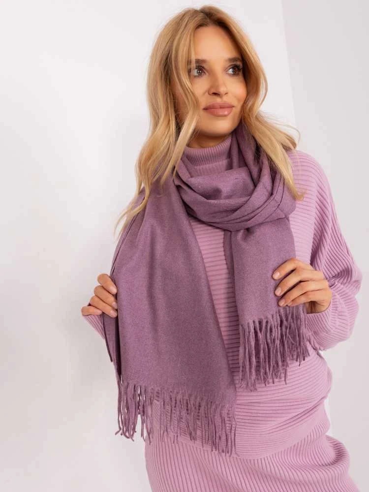 Wool Fashion Italia Šalikas-AT-SZ-23185.93P-violetinė