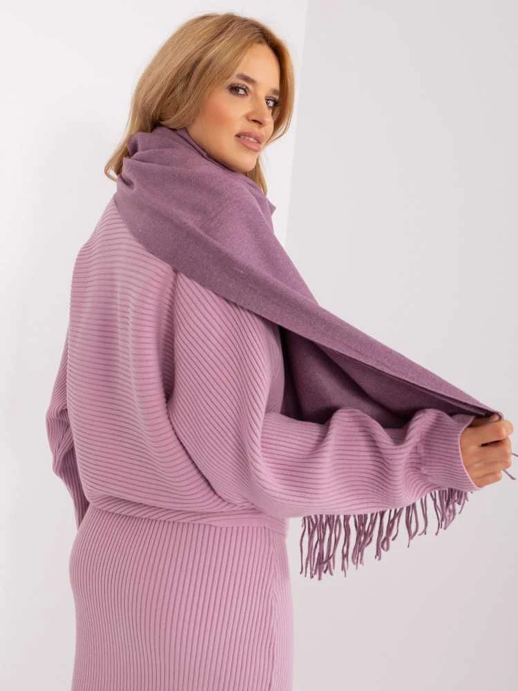 Wool Fashion Italia Šalikas-AT-SZ-23185.93P-violetinė