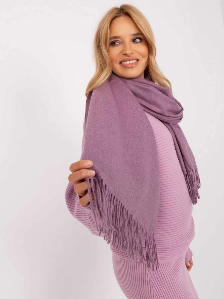 Wool Fashion Italia Šalikas-AT-SZ-23185.93P-violetinė