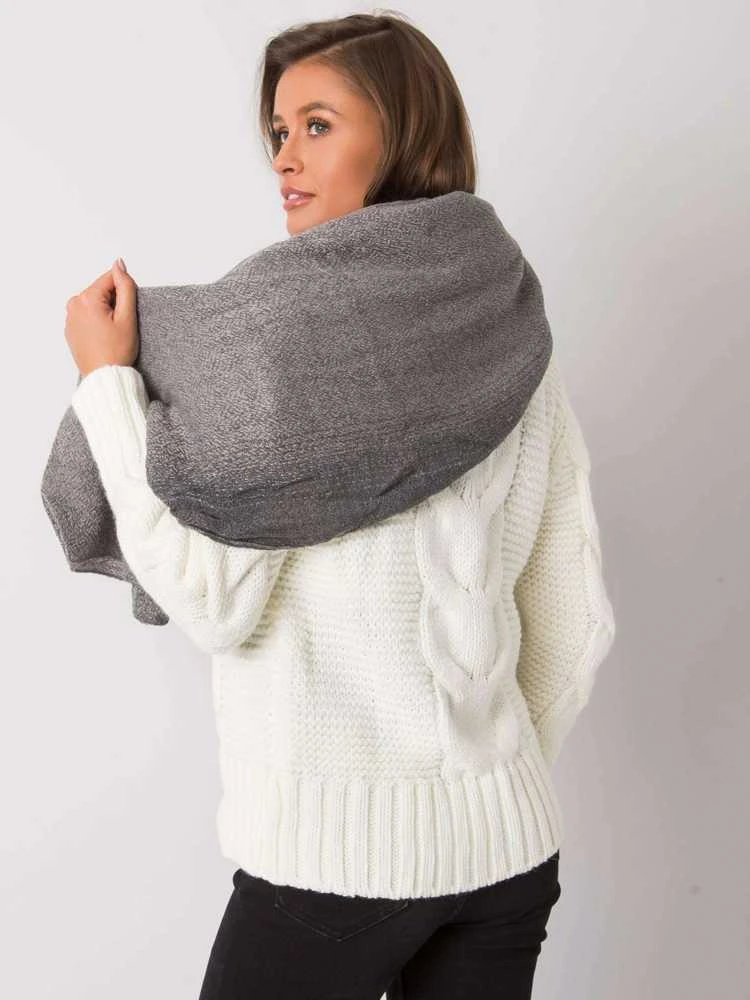 Wool Fashion Italia Šalikas-AT-SZ-3899.91-pilkas